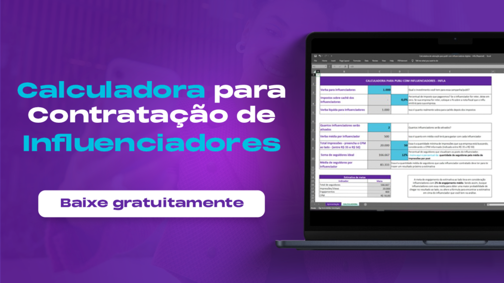 Calculadora para Contratação de Influenciadores [Planilha Gratuita]